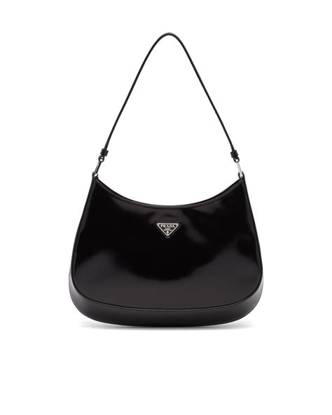 prada black brushed cleo bag|prada cleo bag sale.